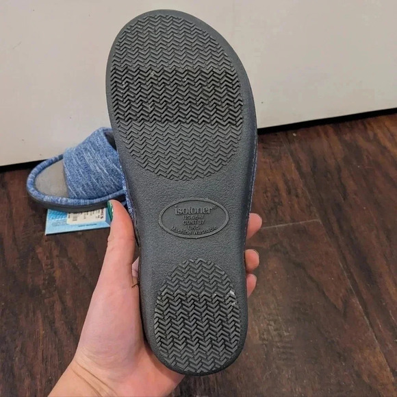 Isotoner Andrea Space Knit Womnen's Slide Slippers - Picture 9 of 12